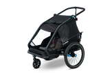 CUBE Kinder Fahrradanhänger Double CMPT ohne Sonnenschutz