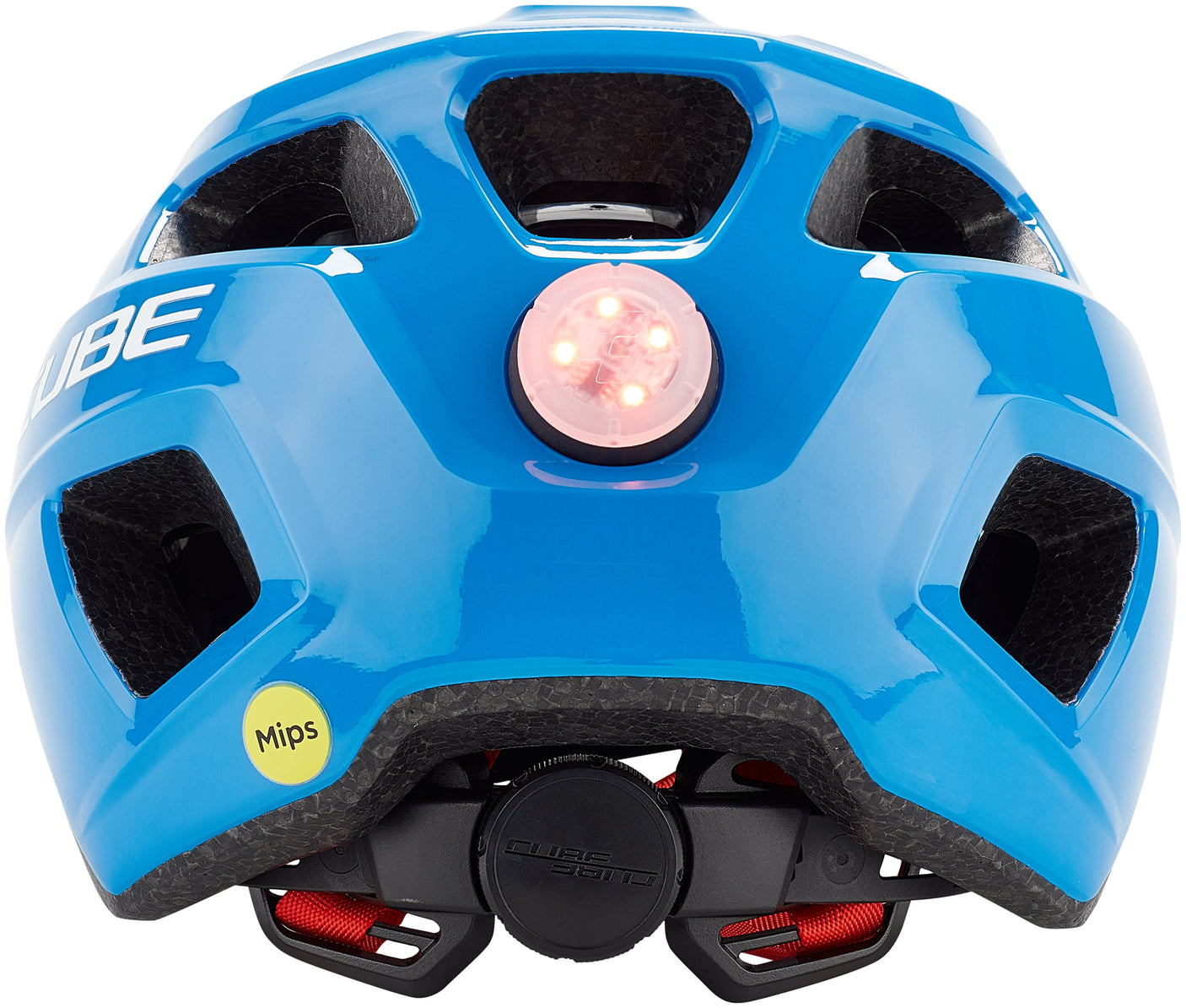 fahrradhelm blau mit licht Cube Helm LINOK Teamline Kinder Fahrradhelm | glossy blue´n´red