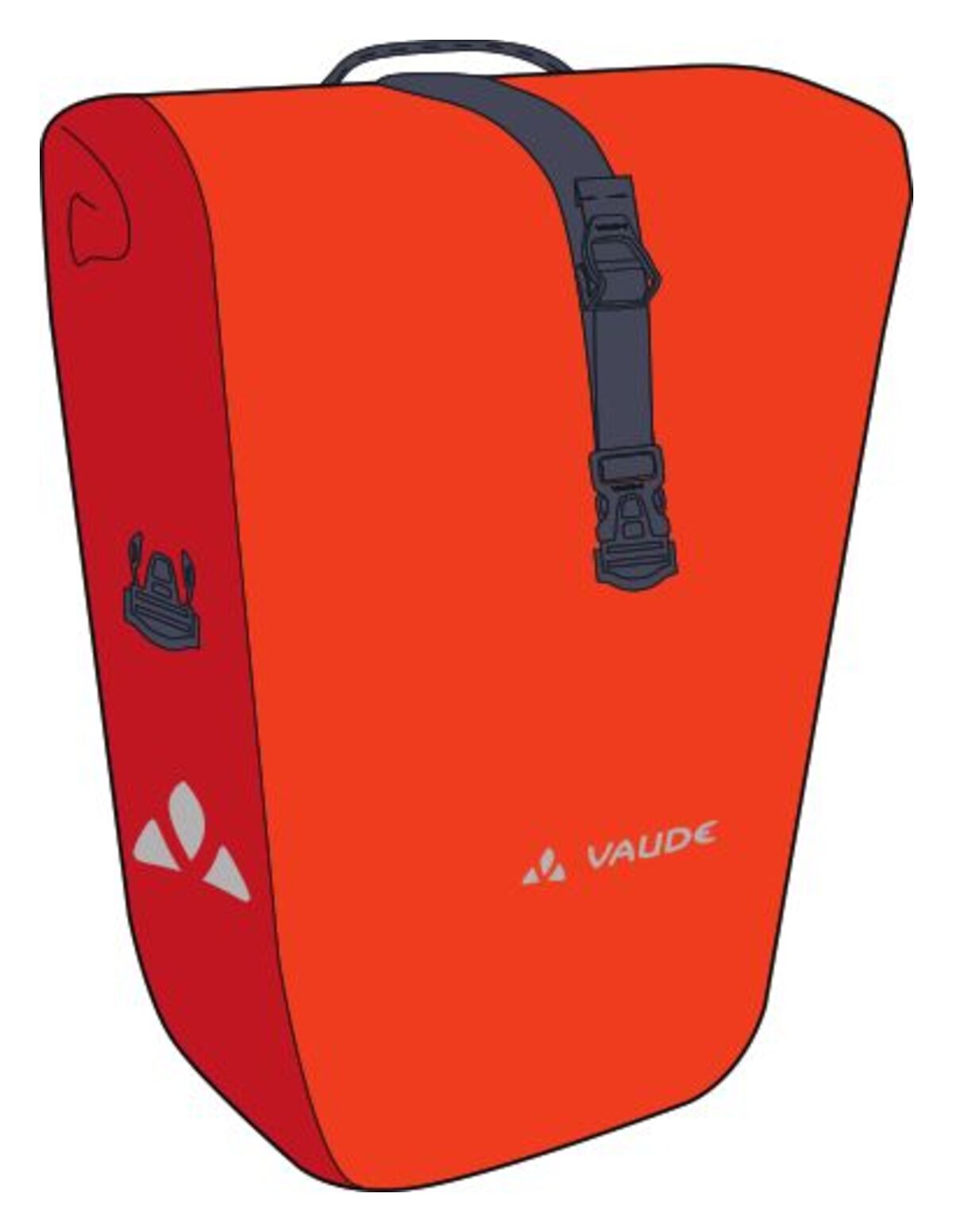 vaude fahrradtasche aqua back rot VAUDE Aqua Back Gepäckträgertasche rot