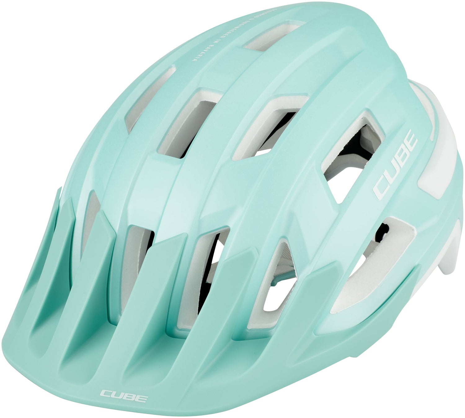 fahrradhelm türkis cube Cube ROOK Fahrradhelm | silver mint