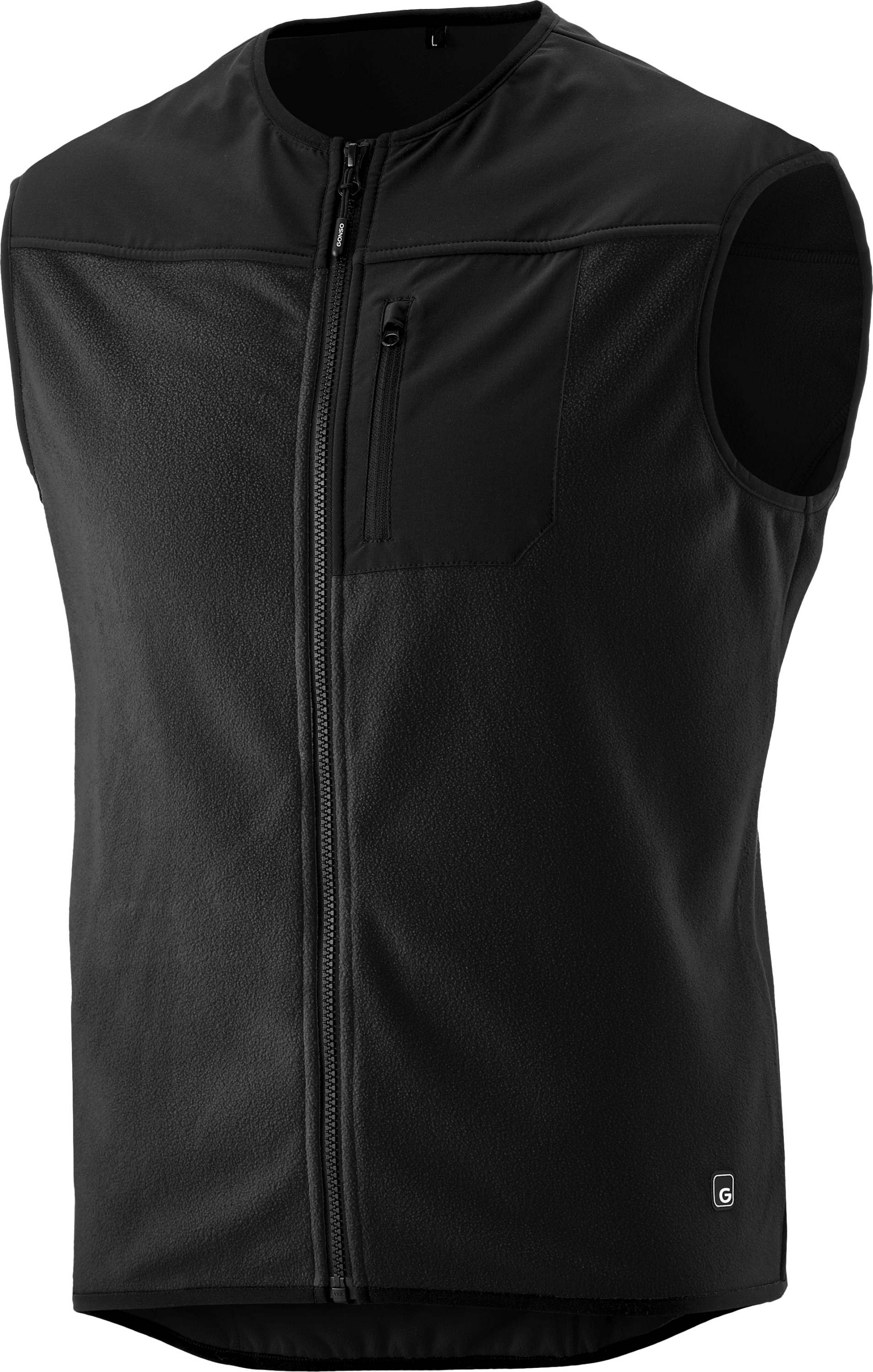 gonso fahrradweste Gonso ADVENTURE VEST FLEECE | Herren Fahrradweste | black