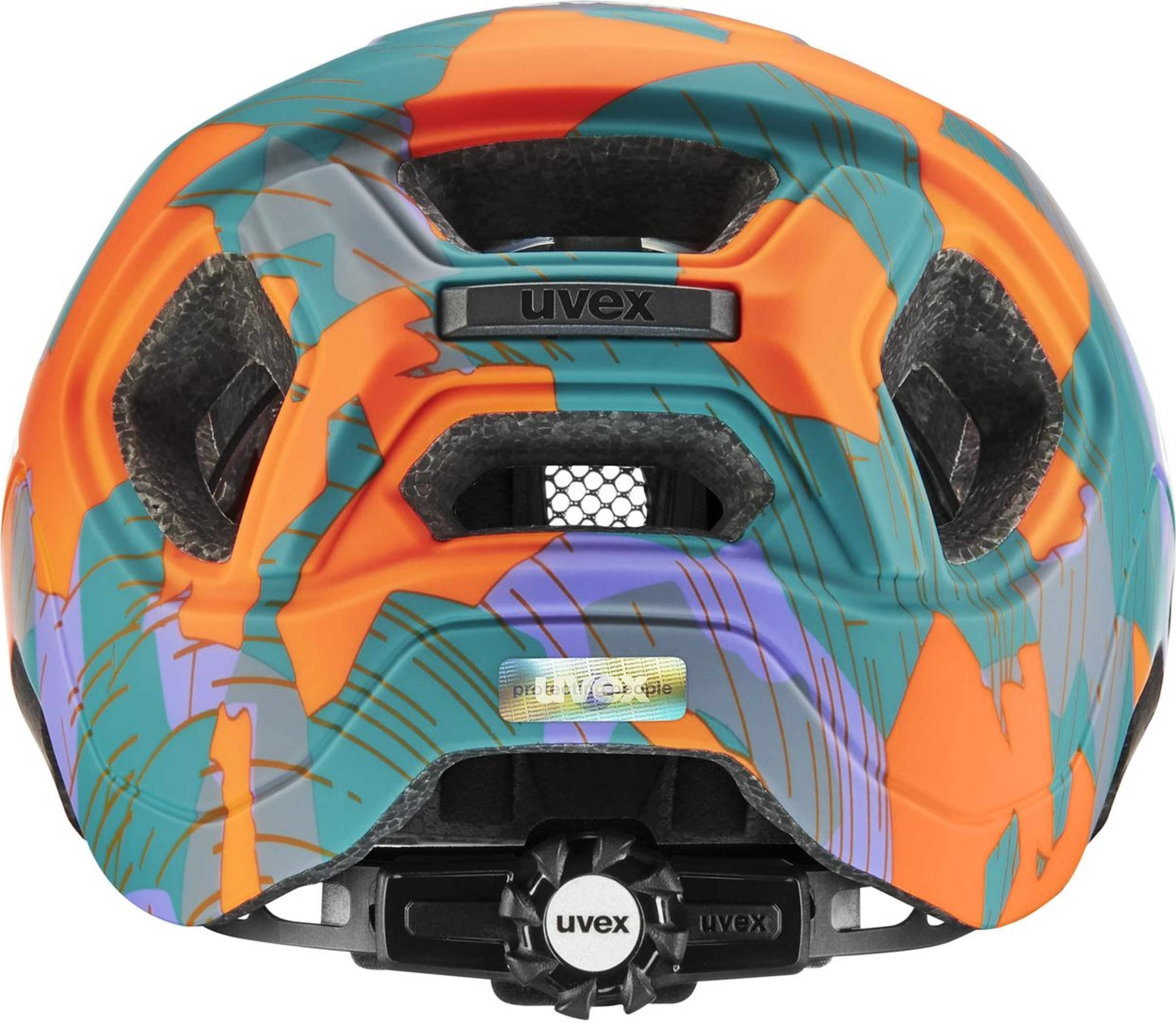 uvex React Jr. Kinderhelm Papaya Camo Matt
