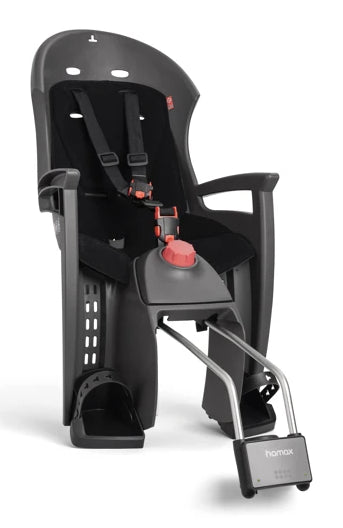 Hamax Siesta Kindersitz mit Rahmenhalterung abschließbar grau/schwarz