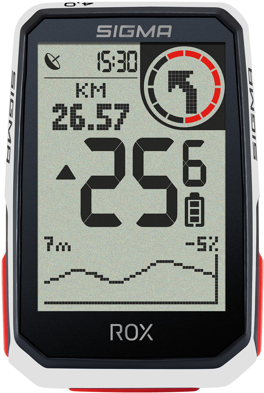 fahrradcomputer weiß Sigma ROX 4.0 Fahrradcomputer inkl. Vorbauhalterung weiß