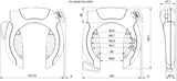 Abus PRO SHIELD™ Plus 5950 NR schwarz + Rah­men­schlosskette 6KS/85 + Tasche ST5950