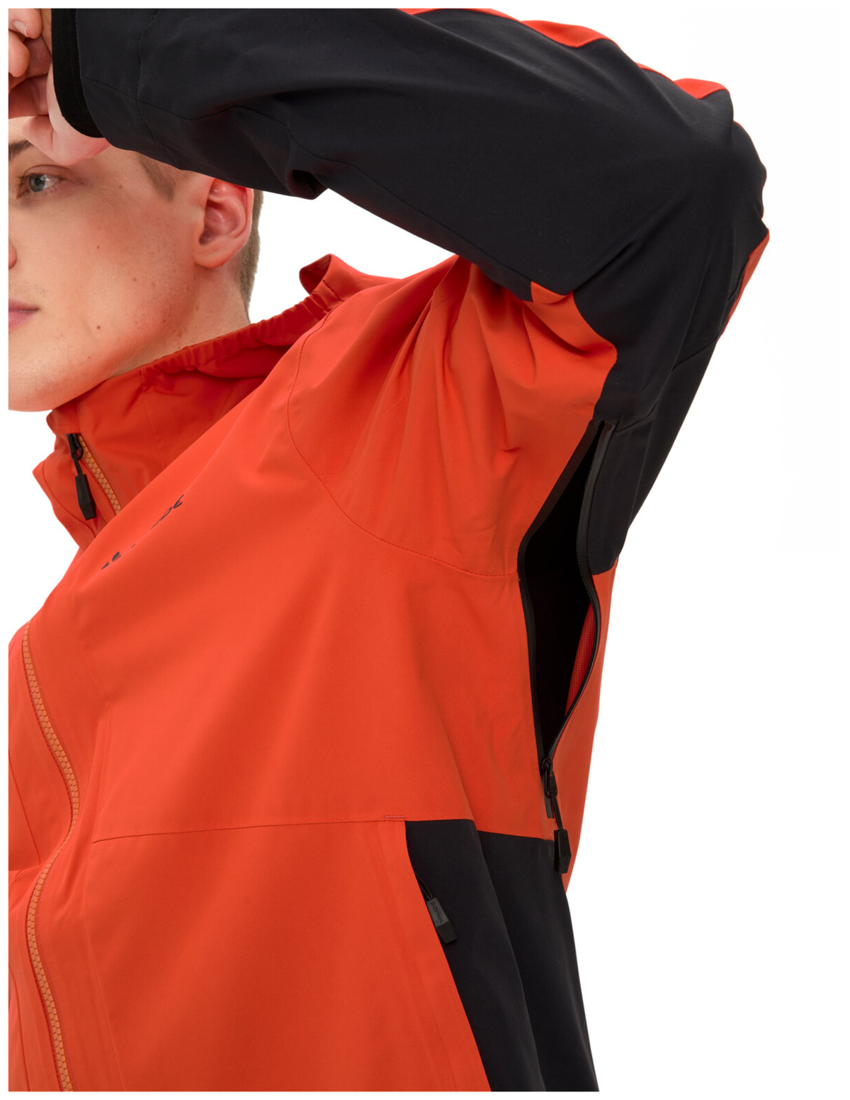 VAUDE Men's Moab Pro Rain Jacket glowing red