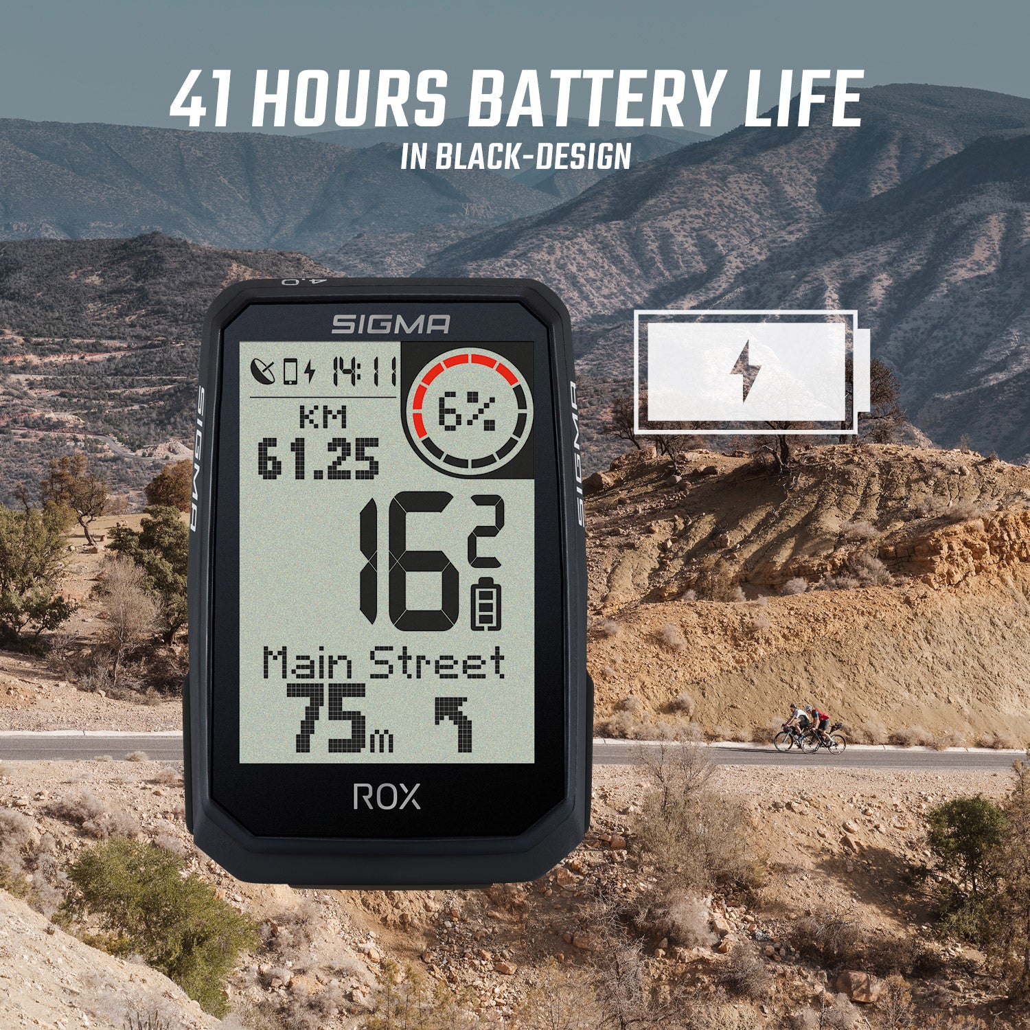 Sigma ROX 4.0 Endurance Navigationscomputer HR Set  schwarz