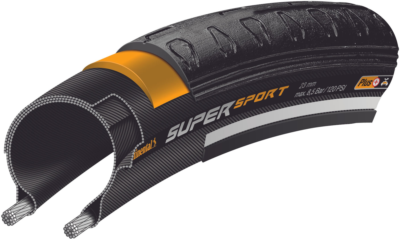 rennrad reifengröße 700x23c Continental Super Sport Plus Drahtreifen 700x23C schwarz