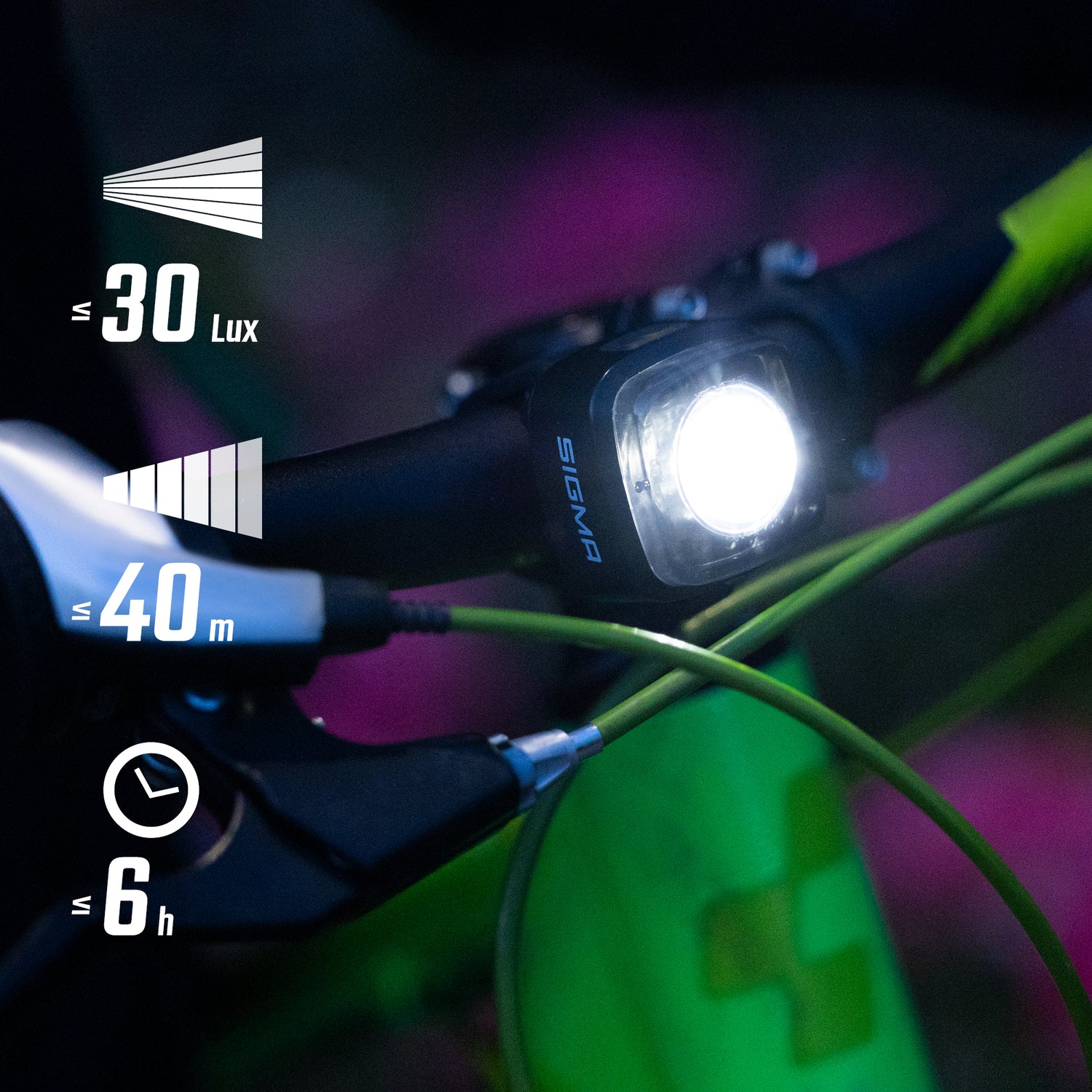 sigma fahrradbeleuchtung set Sigma Aura Micro Set USB Beleuchtungsset