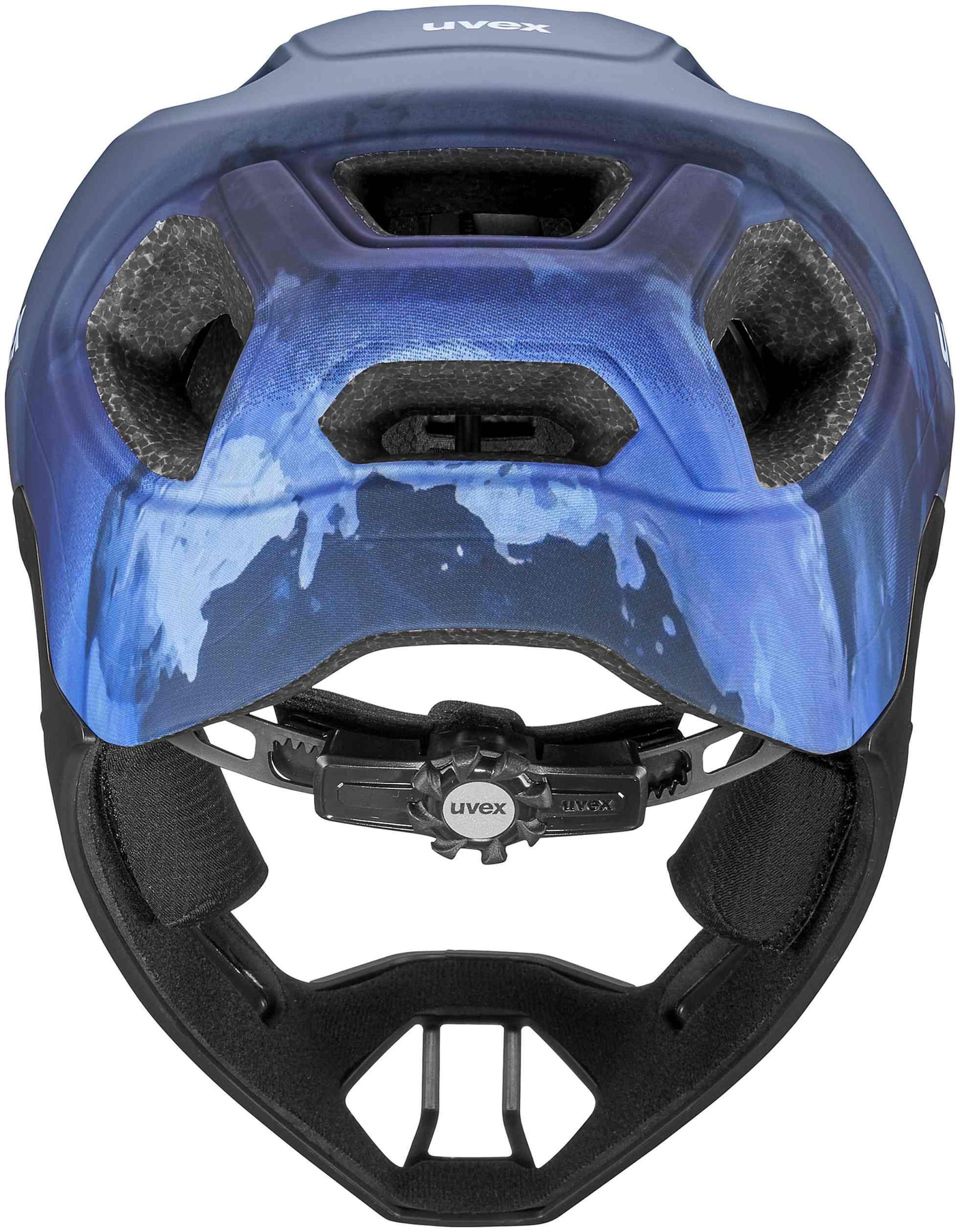 uvex React Jr. Fullface Kinderhelm Dusk Blue Matt