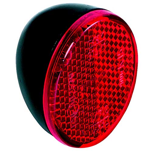 busch & müller xeltec led-rücklicht im schutzblech Busch + Müller Rückstrahler Oval für Schutzblech schwarz/rot