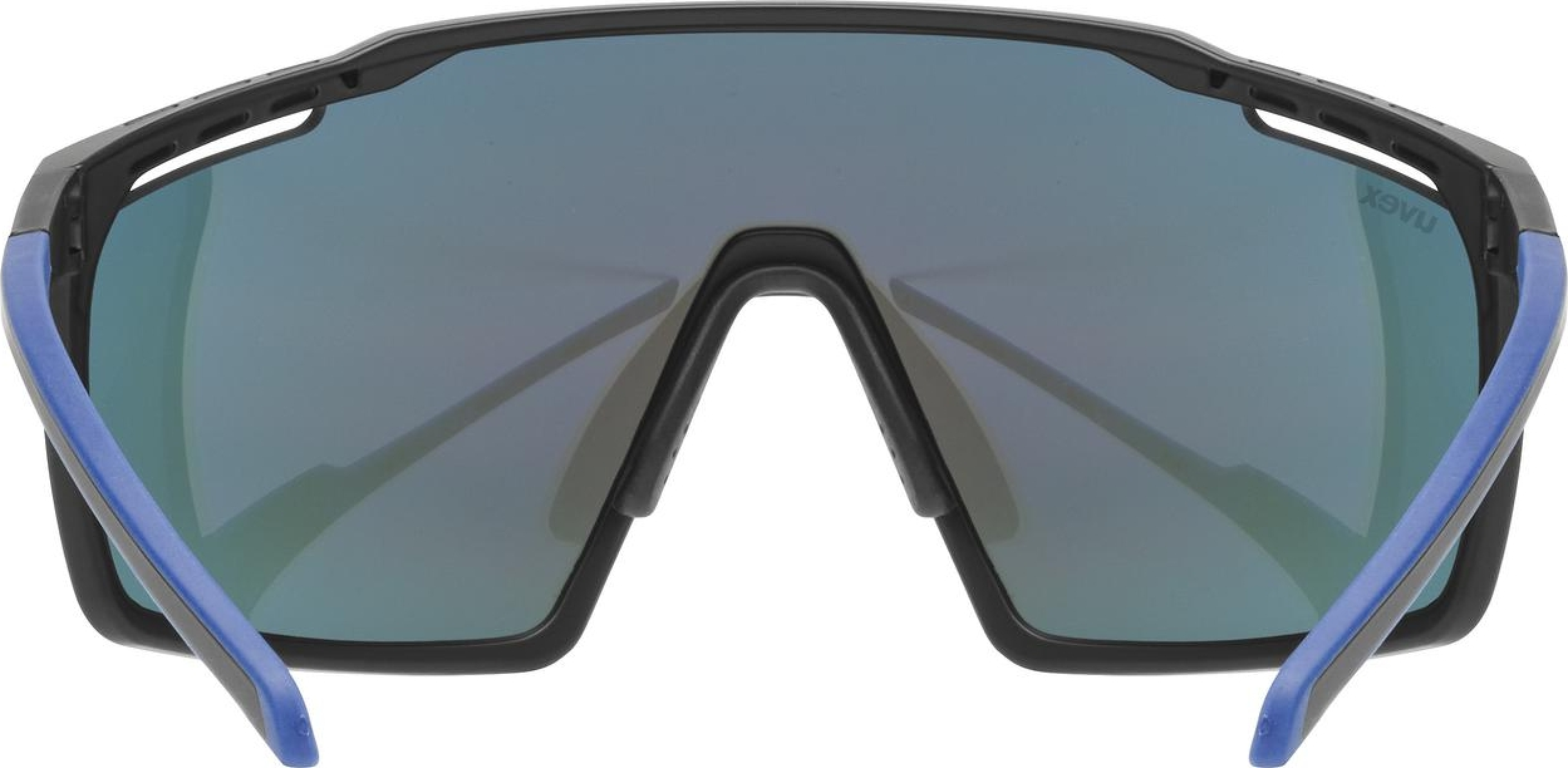 uvex Mtn Perform Radbrille Black-Blue Matt / Mirror Blue