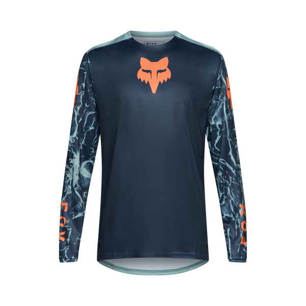 fox fahrradbekleidung sale Fox Ranger LS Jersey Img Print | Kinder Langarm-Trikot | Arctic Blue