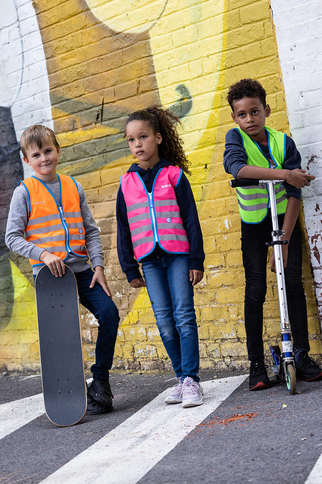 Wowow Sicherheitsweste Fun Jacket | Kinder Fahrradweste