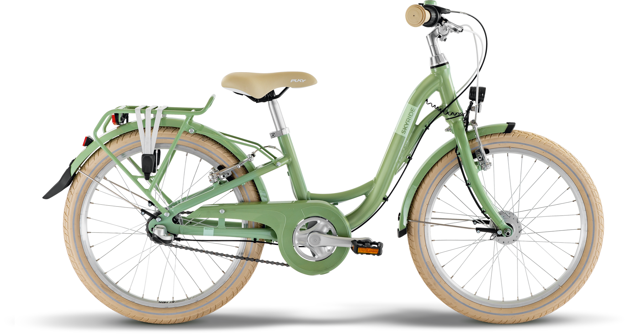 puky fahrrad 22 Puky SKYRIDE 20-3 CLASSIC (2026) | 20 Zoll Kinderfahrrad | retro green