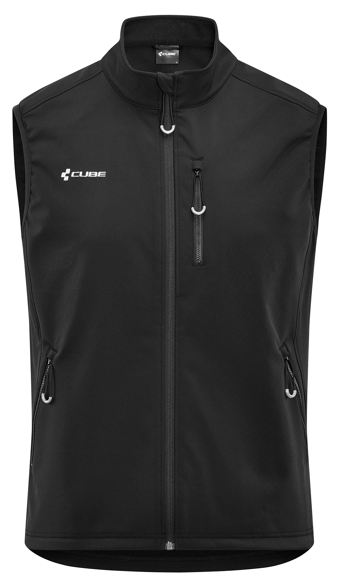 softshell fahrradweste Cube WORK Softshell Weste | Herren Fahrradweste | black