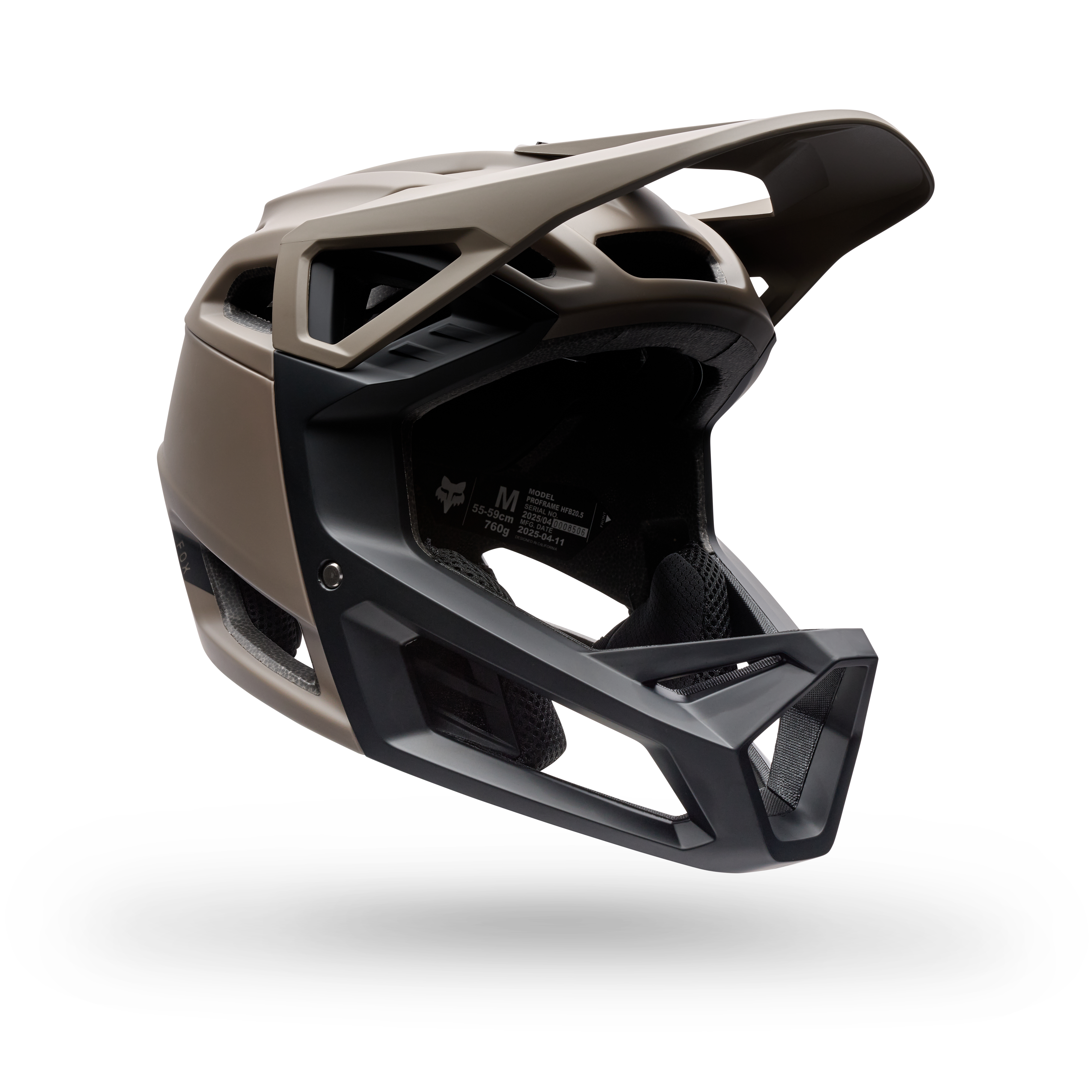 fox fullface helm Fox Proframe Solid Full Face Helm | Nutmeg