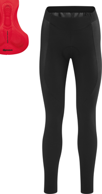 Gonso SITIVO Red Tight | Damen Radhose lang | black/fire – aktuelle Variante