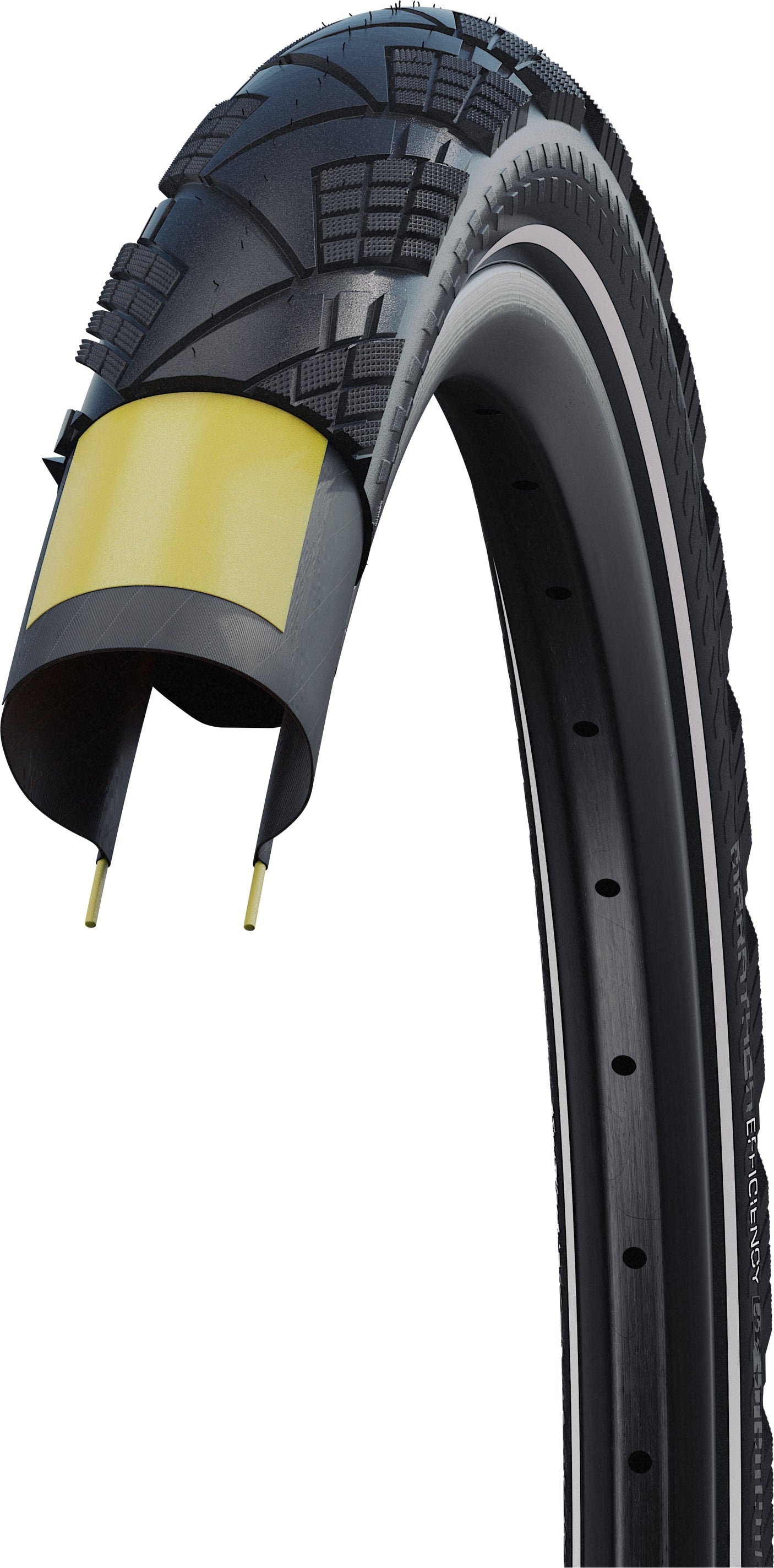 SCHWALBE Marathon Efficiency Evo Faltreifen 27.5x2.15" Addix Race V-Guard E-50 Reflex schwarz