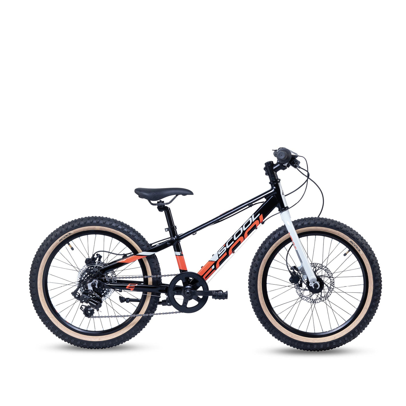 S'COOL Junior Bikes Kinderfahrrad | Xroc disc 20 Zoll 7-Gang Black/Orange