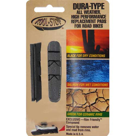 Kool Stop Dura Type Bremsbeläge für Aluminiumfelgen schwarz