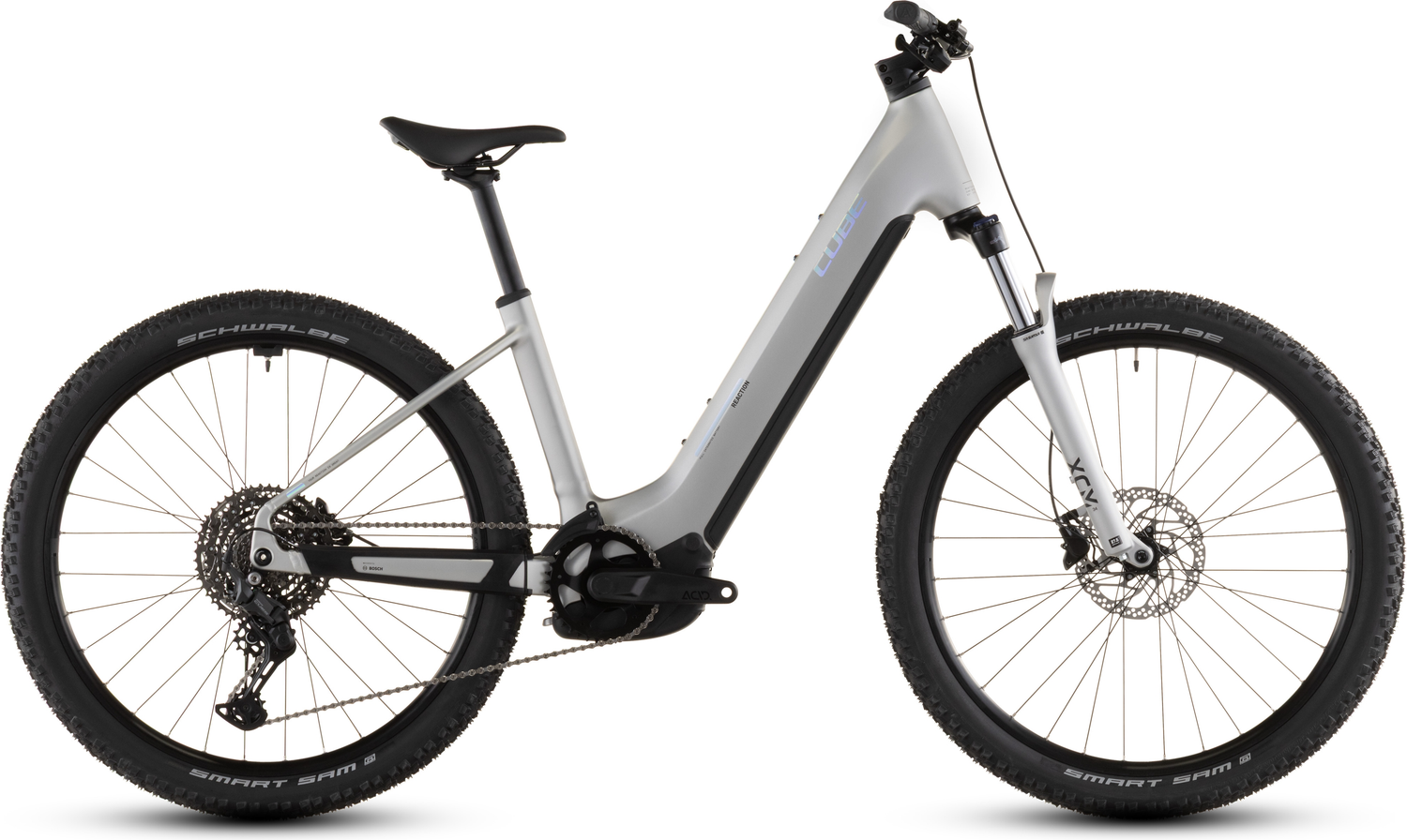 cube fahrrad bis 150 kg Cube Reaction Hybrid ONE 800 Easy Entry (2026) | 27,5 Zoll E-MTB Hardtail | sleekgrey´n´prism