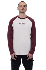CUBE Organic Longsleeve red´n´beige