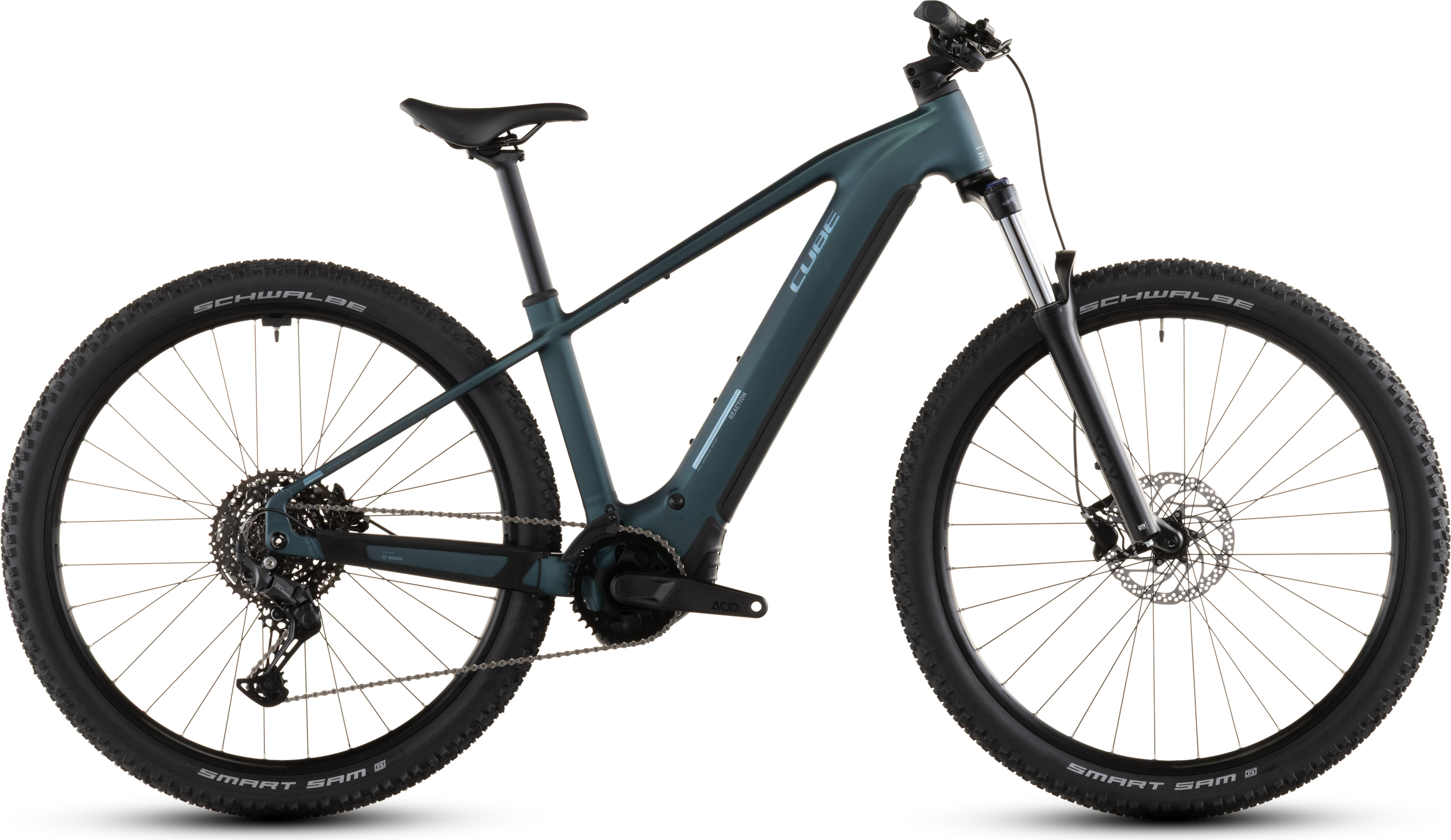 cube e-bike grün Cube Reaction Hybrid ONE 800 (2026) | 27,5/29 Zoll E-MTB Hardtail | royalgreen´n´prism