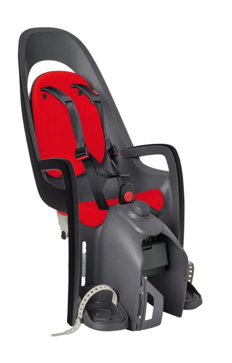 Hamax Kindersitz Hamax Caress Gepäckträgerhalterung grau/rot