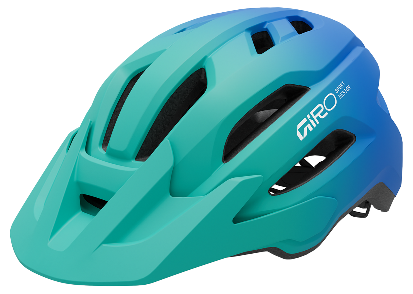 giro fahrradhelm jugend Giro Fixture II Y Jugend-Helm | matte green/blue